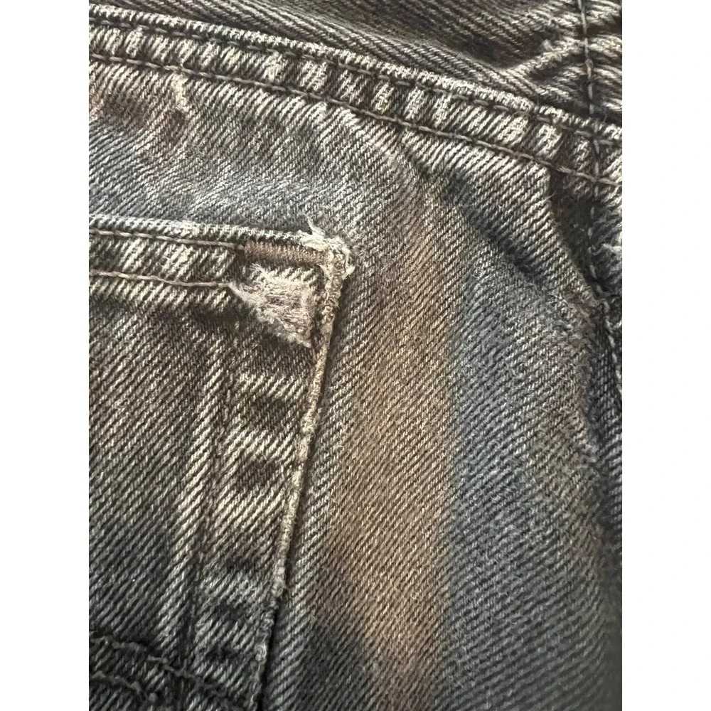 Levi's 501 XX Black Jeans Men's W32 L32 Button Fly Straight Leg Made in DR